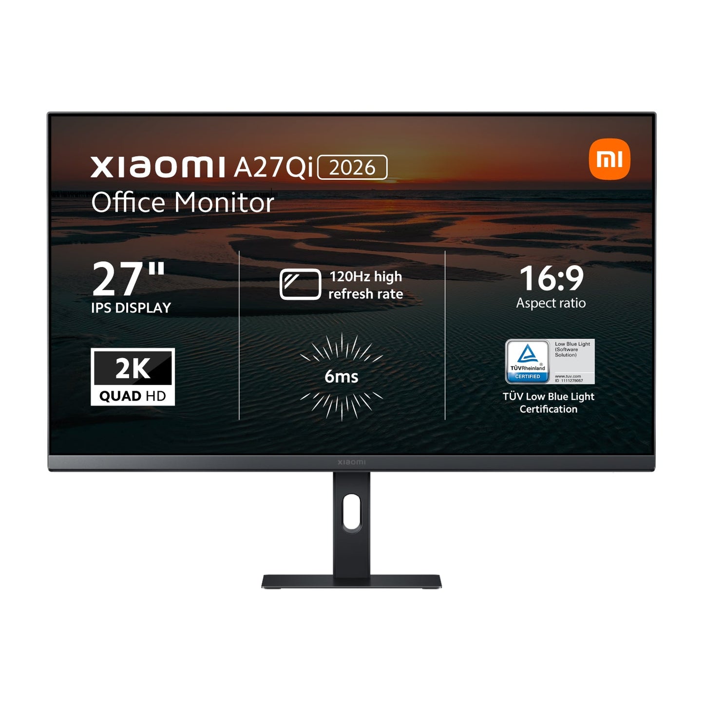 Xiaomi A27Qi 2026 27" inch 120Hz 2K IPS Office Monitor | dynacor.co.za