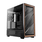 Antec FLUX ATX WOOD Mid Tower Gaming Chassis – Black | dynacor.co.za