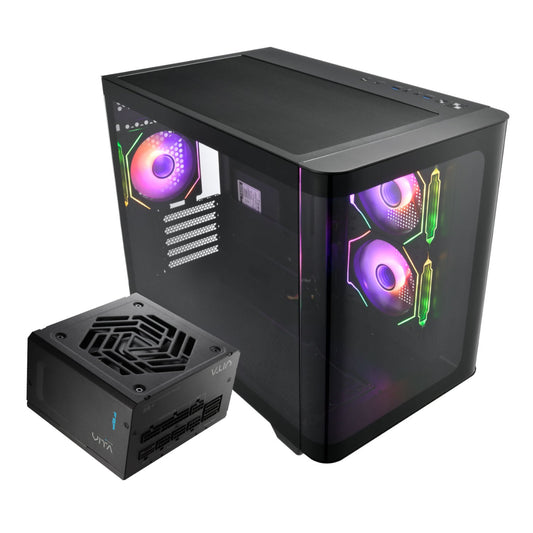 FSP S380 M-ATX ARGB Gaming Chassis and VITA GM 750W Power Supply Bundle | dynacor.co.za
