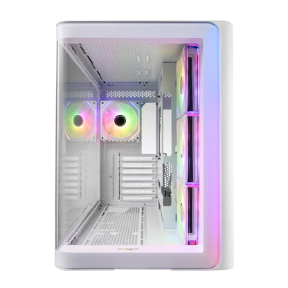 FSP M580 ARGB ATX Mid Tower Gaming Chassis - White | dynacor.co.za
