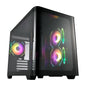 FSP S380 ARGB M-ATX Mid Tower Gaming Chassis - Black | dynacor.co.za