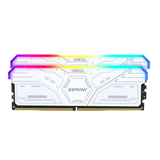GeIL Gemini RGB 32GB DDR5 6000MHz Desktop Gaming Memory Kit (2 x 16GB) – White | dynacor.co.za