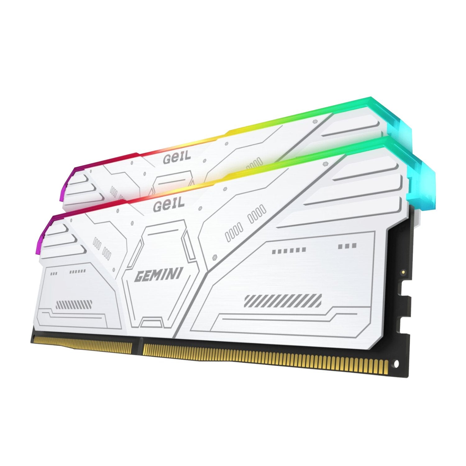 GeIL Gemini RGB 32GB DDR5 6000MHz Desktop Gaming Memory Kit (2 x 16GB) – White | dynacor.co.za