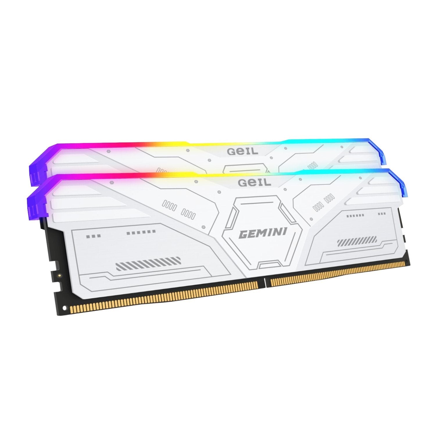 GeIL Gemini RGB 32GB DDR5 6000MHz Desktop Gaming Memory Kit (2 x 16GB) – White | dynacor.co.za
