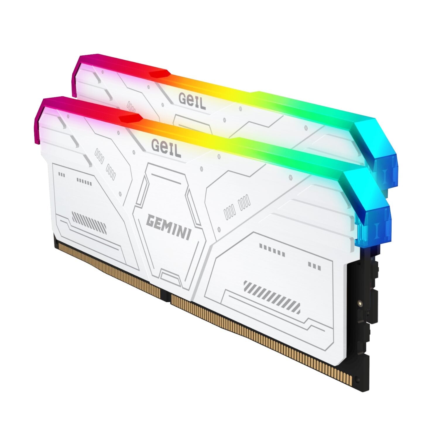 GeIL Gemini RGB 32GB DDR5 6000MHz Desktop Gaming Memory Kit (2 x 16GB) – White | dynacor.co.za