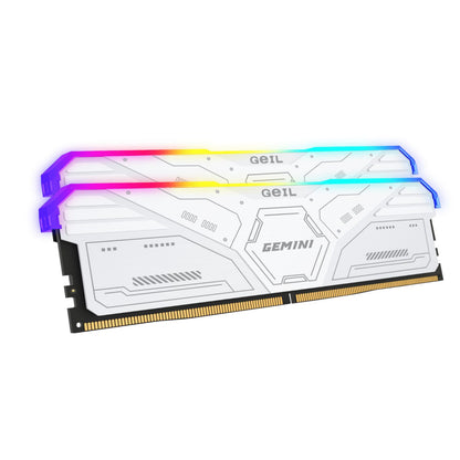 GeiL Gemini RGB 32GB KIT(2X16GB) 6000MHz DDR5 Desktop Gaming Memory - White | dynacor.co.za