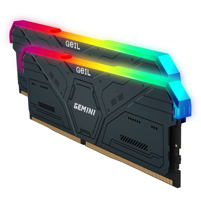 Geil Gemini RGB 64GB KIT(2X32GB) 6000MHz DDR5 Desktop Gaming Memory - Grey | dynacor.co.za
