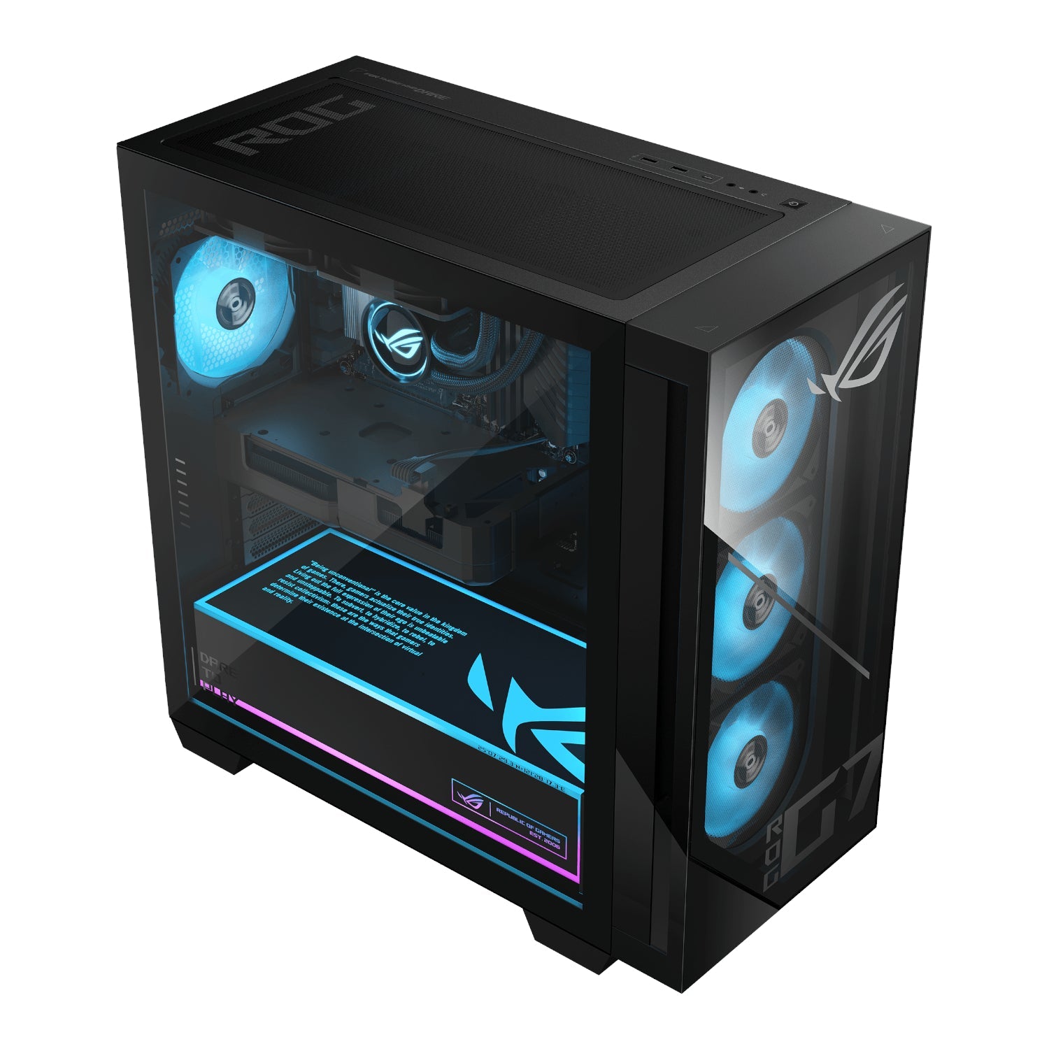 Asus ROG GM700 AMD Ryzen 7 9800X3D Gaming PC | RX 9060 XT | 16GB DDR5 | 2TB SSD | Win 11 Home | dynacor.co.za
