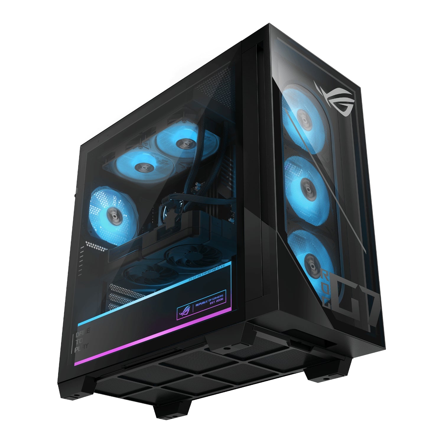 Asus ROG GM700 AMD Ryzen 7 9800X3D Gaming PC | RX 9060 XT | 16GB DDR5 | 2TB SSD | Win 11 Home | dynacor.co.za