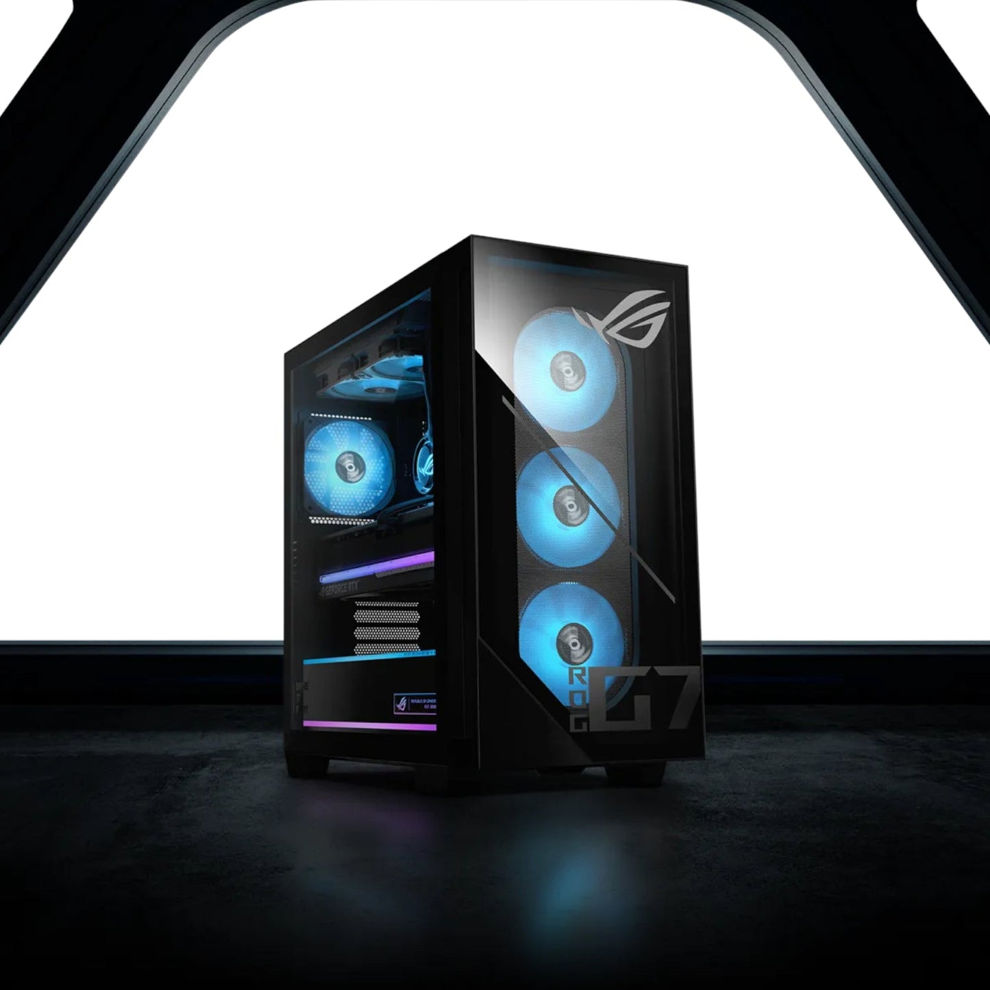 Asus ROG GM700 AMD Ryzen 7 9800X3D Gaming PC | RX 9060 XT | 16GB DDR5 | 2TB SSD | Win 11 Home | dynacor.co.za