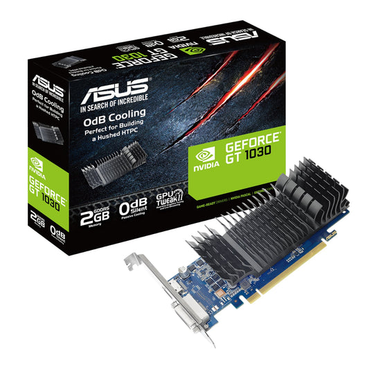ASUS GeForce GT1030 2GB GDDR5 Low Profile Silent Graphics Card | dynacor.co.za
