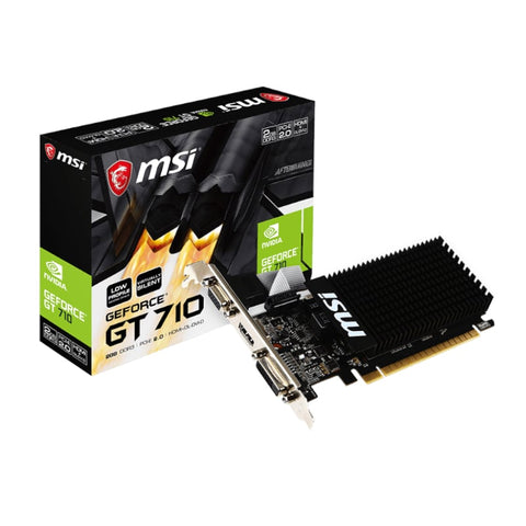 MSI Nvidia GeForce GT 710 2GD3H 2GB 64-BIT Graphics Card | dynacor.co.za