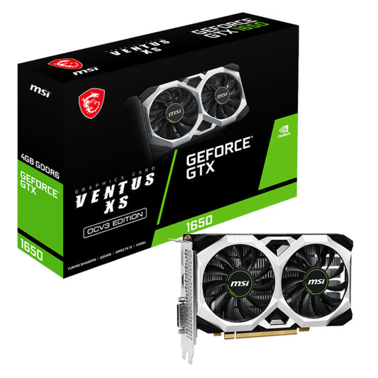 MSI Nvidia GeForce GTX 1650 D6 VENTUS XS OCV3 4GB GDDR6 128-BIT Graphics Card | dynacor.co.za