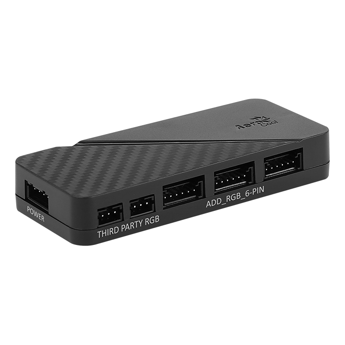 Aerocool 6-Port RGB hub with PWM control | dynacor.co.za