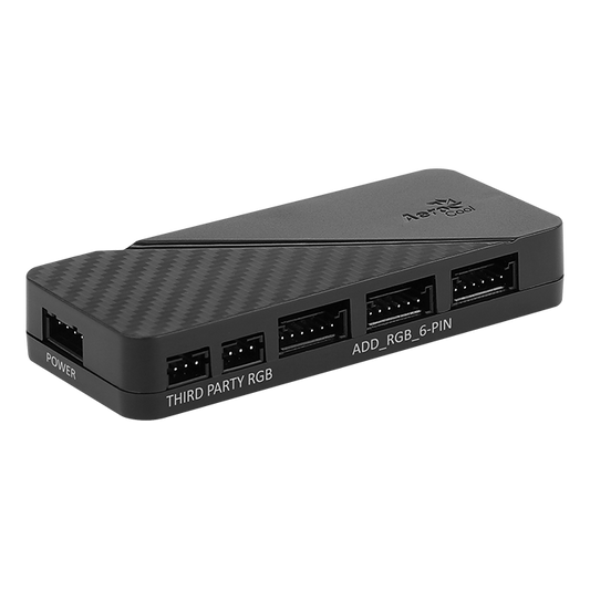 Aerocool 6-Port RGB hub with PWM control | dynacor.co.za