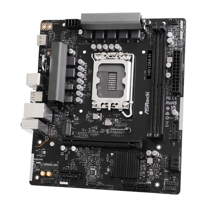 ASRock H810M-H Intel LGA1851 Micro ATX Motherboard - Black | dynacor.co.za