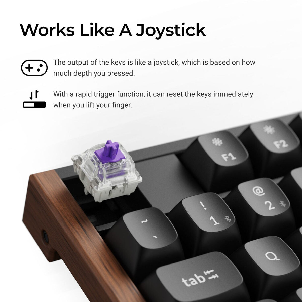 Keychron K10 HE 100% Wireless Magnetic Gaming Keyboard Nebula Switches – Black | dynacor.co.za