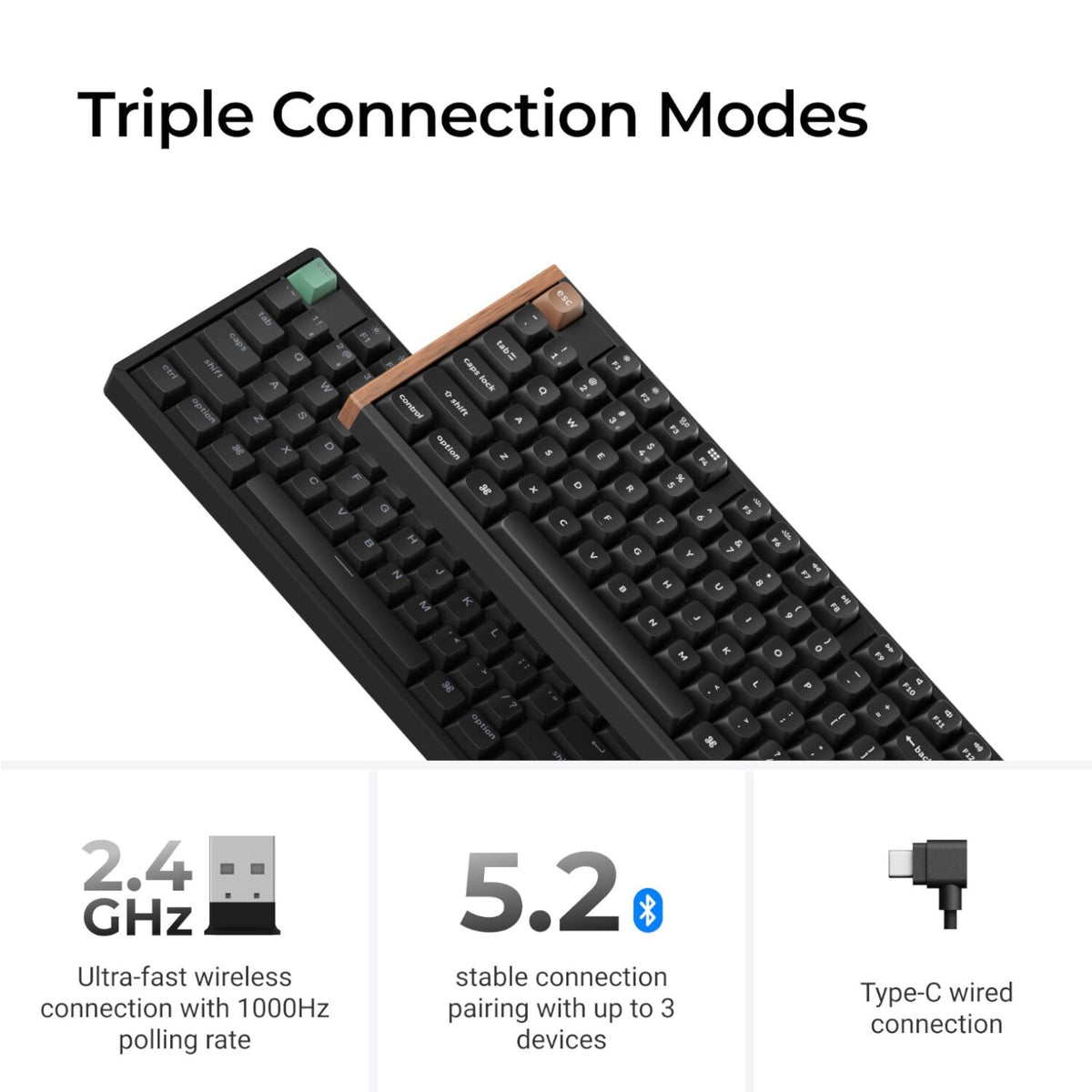 Keychron K10 HE 100% Wireless Magnetic Gaming Keyboard Nebula Switches – Black | dynacor.co.za