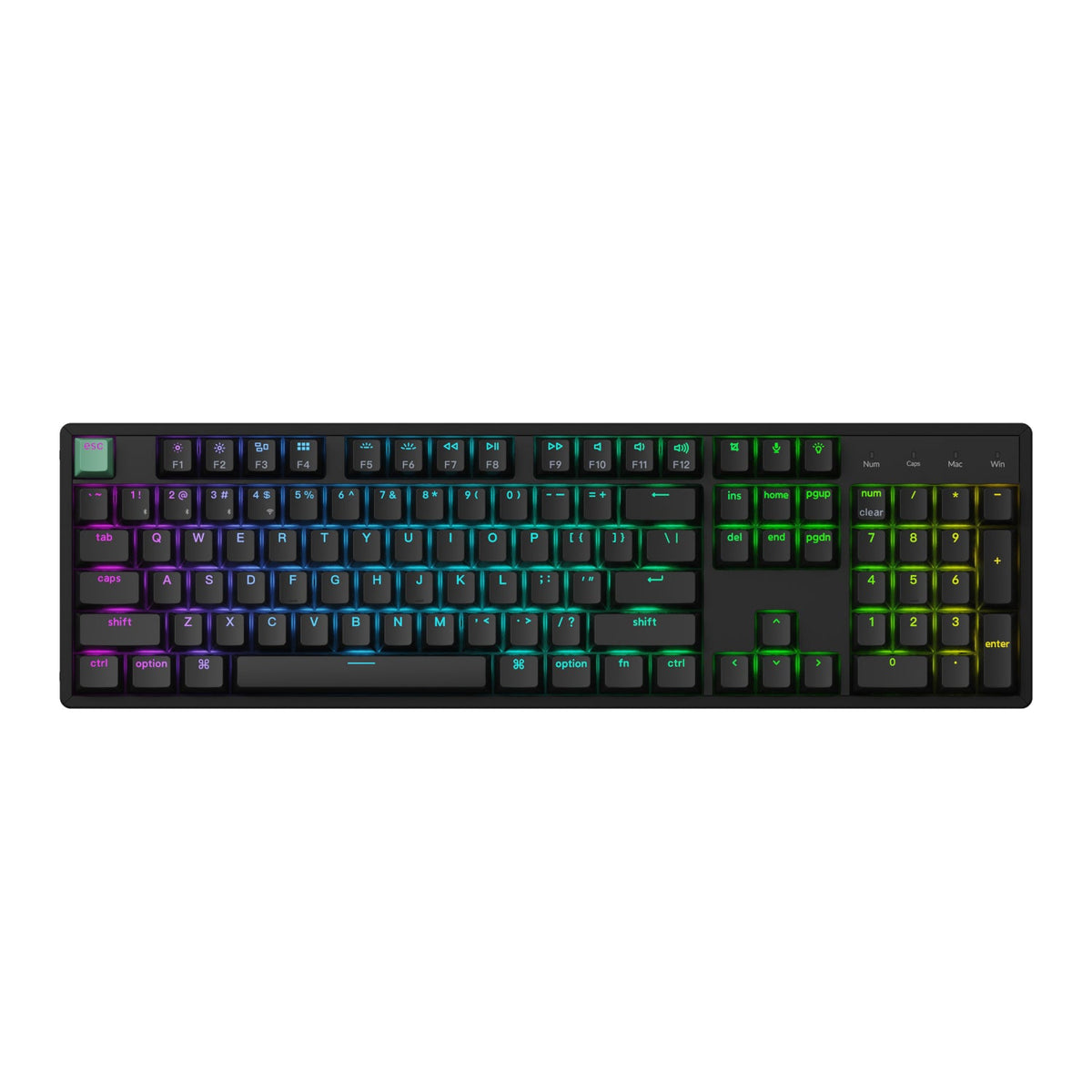 Keychron K10 HE 100% Hot-Swap Gateron Dbl-Rail Nebula Switch RGB Wireless Keyboard - Black | dynacor.co.za