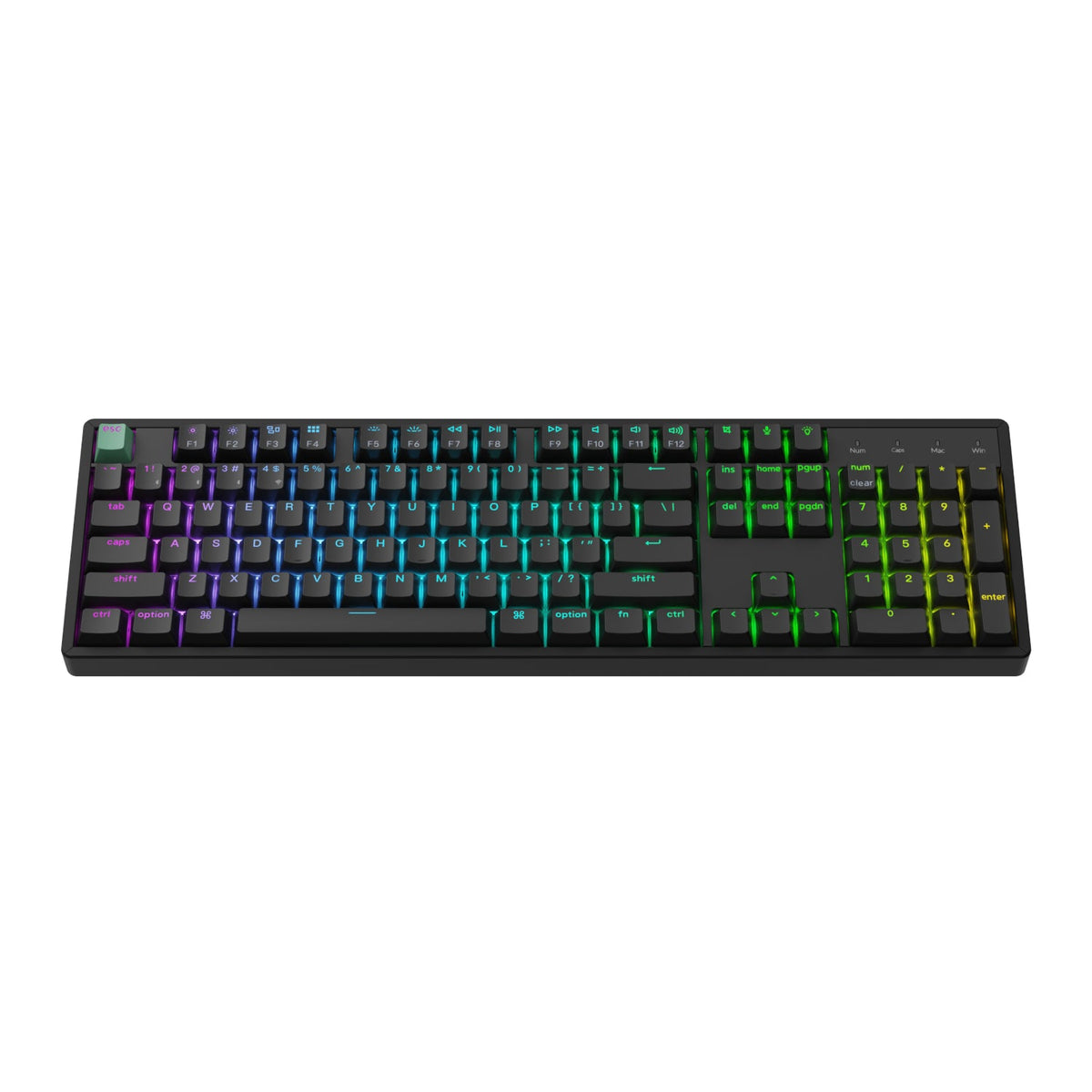 Keychron K10 HE 100% Hot-Swap Gateron Dbl-Rail Nebula Switch RGB Wireless Keyboard - Black | dynacor.co.za