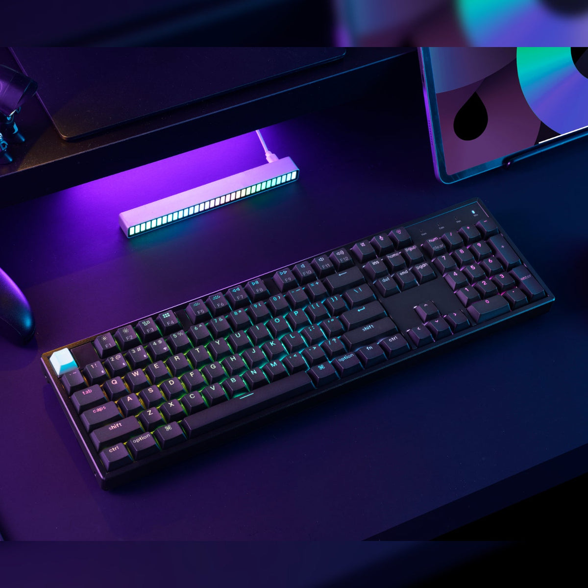 Keychron K10 HE 100% Hot-Swap Gateron Dbl-Rail Nebula Switch RGB Wireless Keyboard - Black | dynacor.co.za