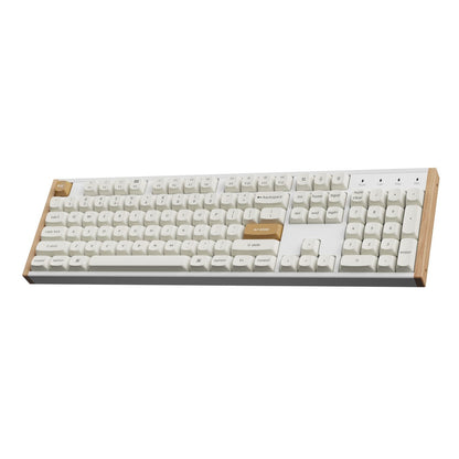 Keychron K10 HE Special Edition Full-size Hot-Swap Gateron Dbl-Rail Nebula Switch RGB Wireless Keyboard - White (Wood + Al) | dynacor.co.za