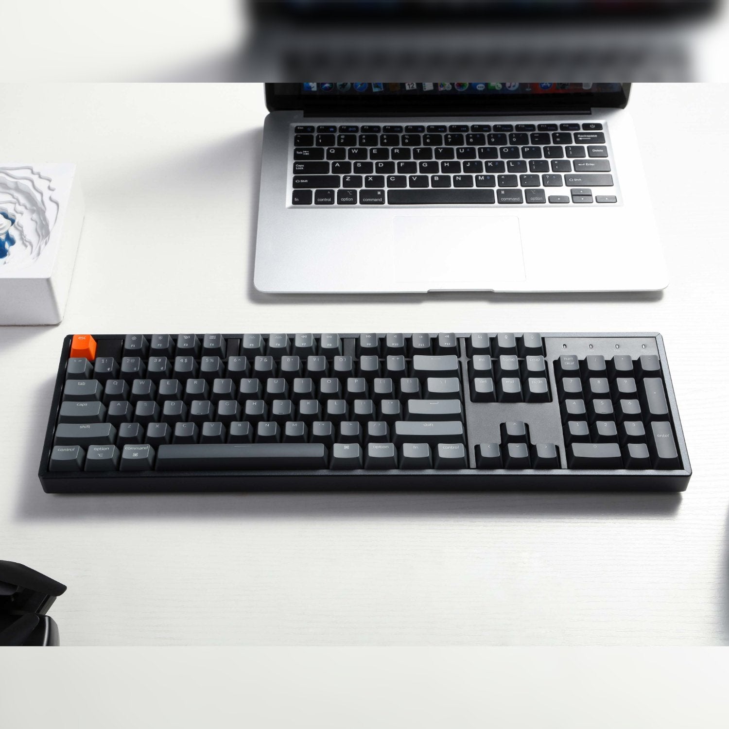 Keychron K10 QMK Full-size RGB Wireless Custom Mechanical Keyboard V.2 (Super RED Switch) – Black | dynacor.co.za