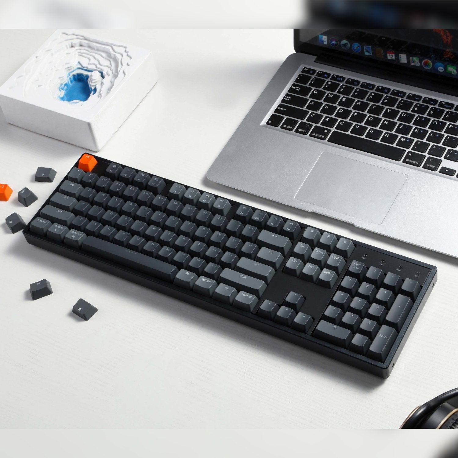 Keychron K10 QMK Full-size RGB Wireless Custom Mechanical Keyboard V.2 (Super RED Switch) – Black | dynacor.co.za