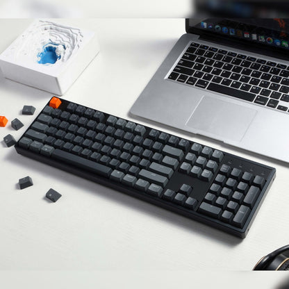 Keychron K10 QMK Full-size RGB Wireless Custom Mechanical Keyboard V.2 (Super RED Switch) – Black | dynacor.co.za