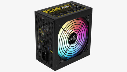 Aerocool KCAS PLUS Gold750W RGB PSU - ATX 24 PIN; 2x 4+4PIN CPU; 8x SATA; 4x PATA; 3x PCIe 6+2PIN. | dynacor.co.za