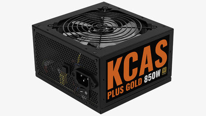 Aerocool KCAS PLUS Gold 850W RGB PSU - ATX 24 PIN; 2x 4+4PIN CPU; 8x SATA; 4x PATA; 3x PCIe 6+2PIN. | dynacor.co.za