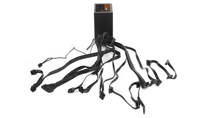 Aerocool KCAS PLUS Gold 850W RGB PSU - ATX 24 PIN; 2x 4+4PIN CPU; 8x SATA; 4x PATA; 3x PCIe 6+2PIN. | dynacor.co.za