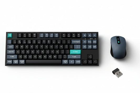 Keychron B33 80% TKL Wireless Keyboard and Mouse Combo – Black/Green | dynacor.co.za