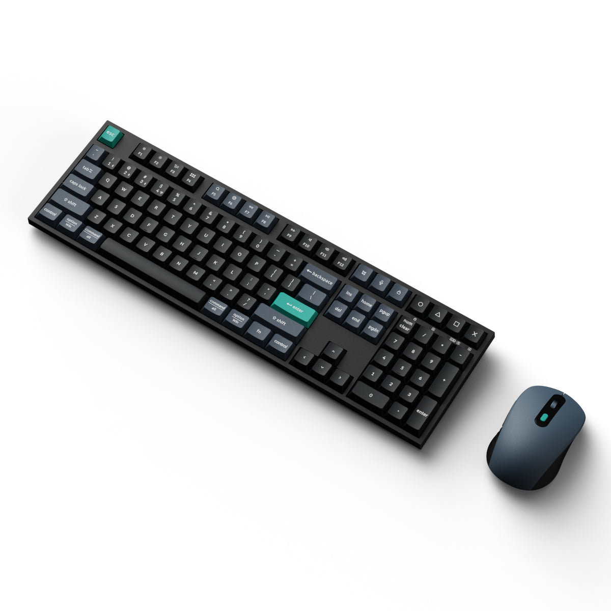Keychron B36 100% Layout Wireless Keyboard and Mouse Combo – Black/Green | dynacor.co.za