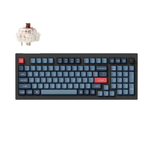 Keychron V5 Max Wireless Custom Keyboard - BROWN Switch | dynacor.co.za
