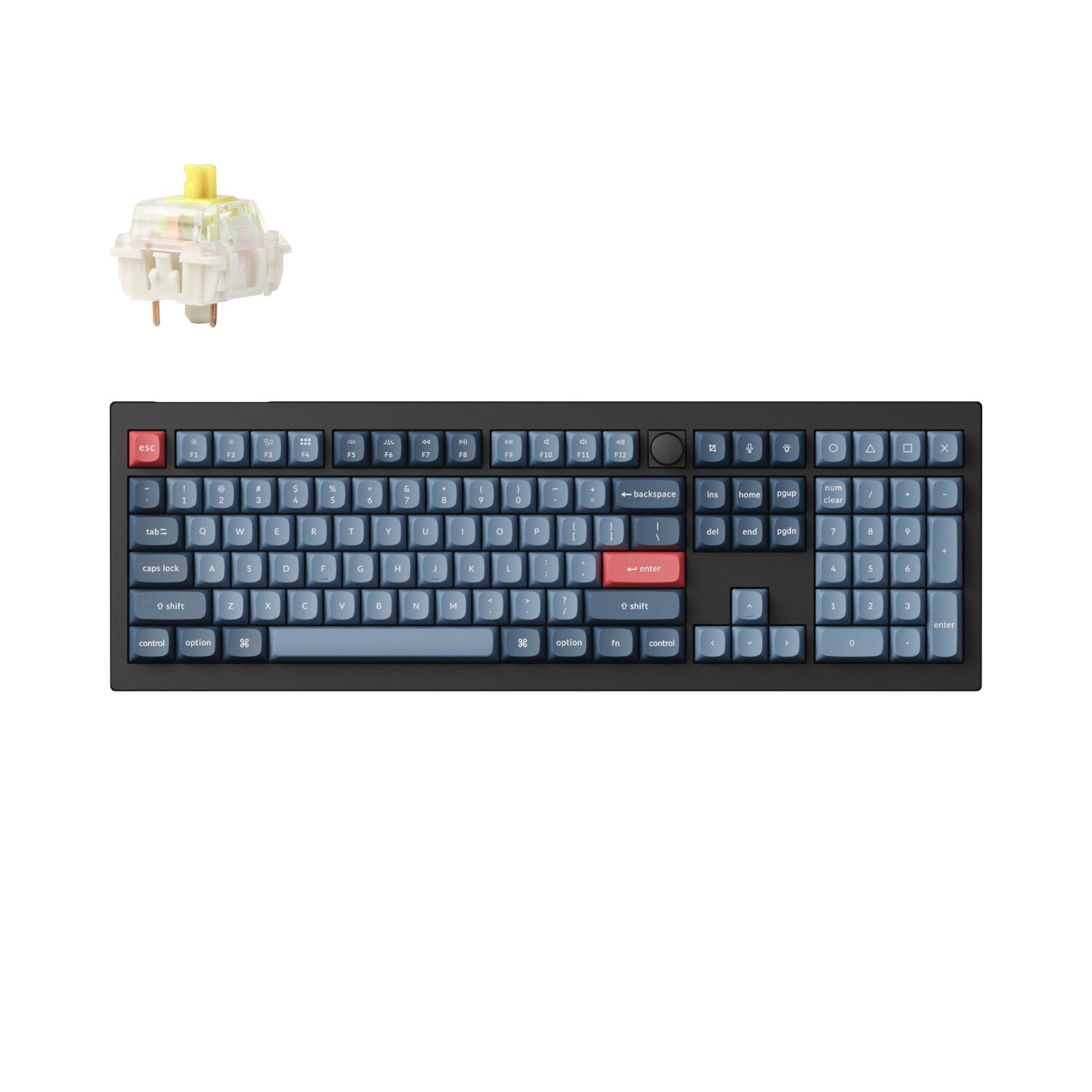 Keychron V6 Max Wireless Custom Keyboard - BANANA Switch | dynacor.co.za