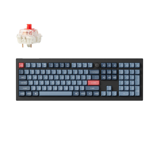 Keychron V6 Max QMK/VIA RED Wireless Custom Mechanical Keyboard | RED Switch - Black | dynacor.co.za