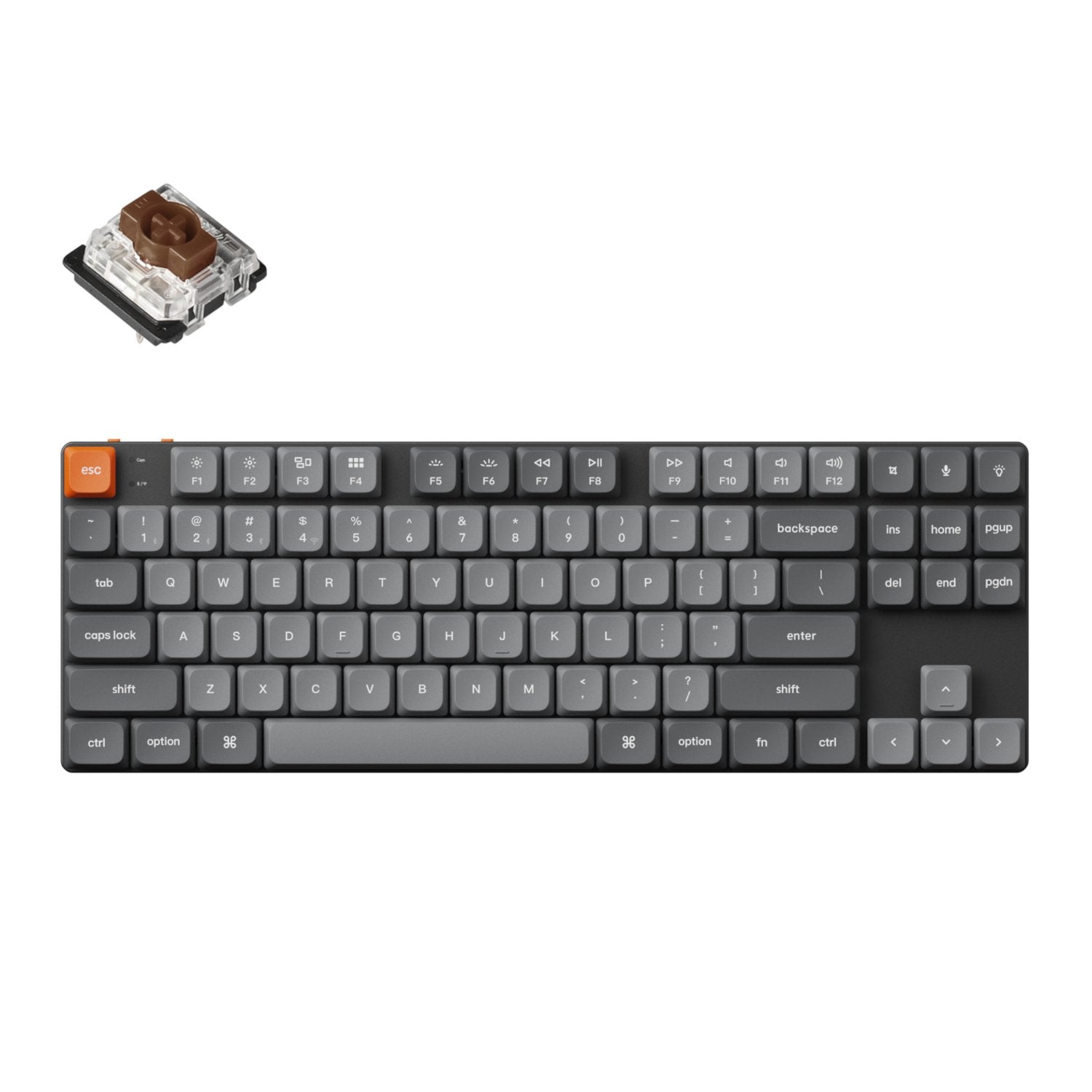 Keychron K1 Max QMK/VIA 80% Wireless Custom Mechanical Keyboard | BROWN Switches | dynacor.co.za