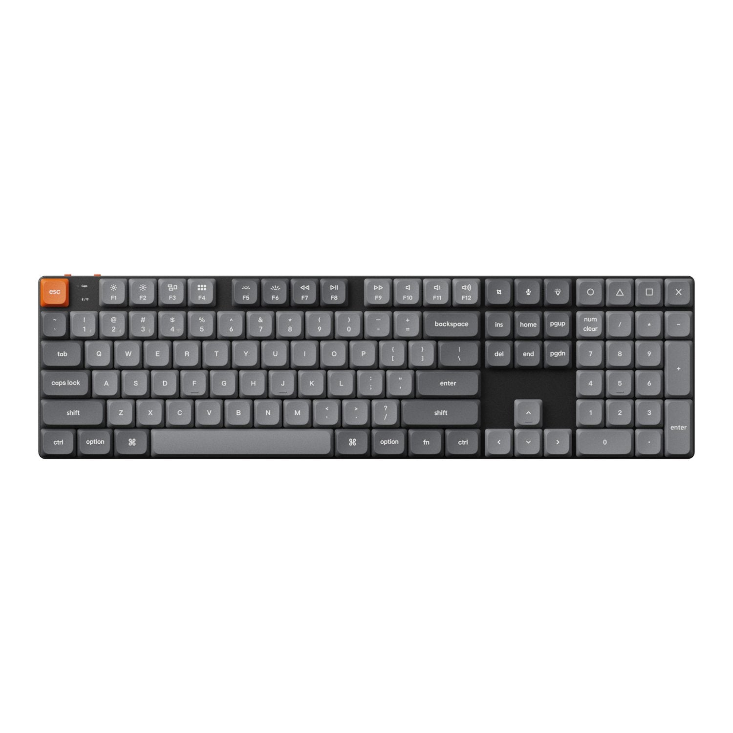 Keychron K5 Max QMK/VIA Full-sized Wireless Custom Mechanical Keyboard | BROWN Switches | dynacor.co.za