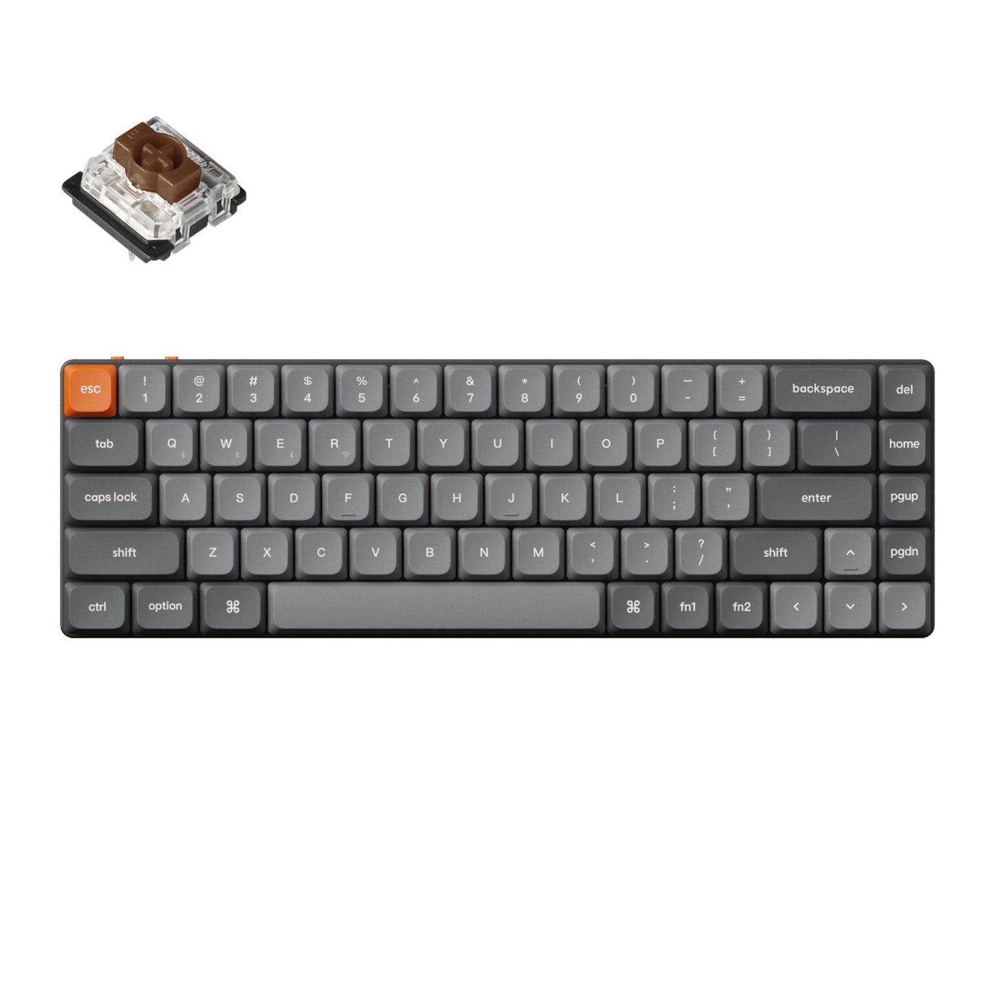 Keychron K7 Max QMK/VIA 65% Wireless Custom Mechanical Keyboard | BROWN Switches | dynacor.co.za