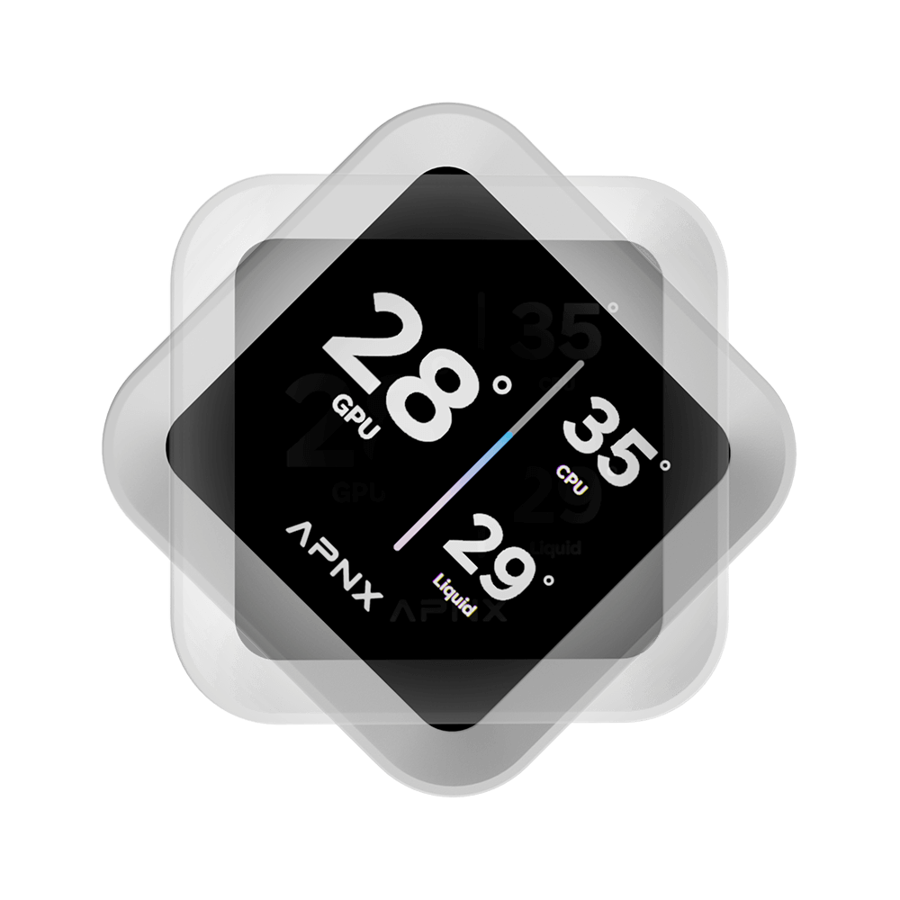 Aerocool APNX White Cooler with 4'' IPS LCD - 360mm | dynacor.co.za