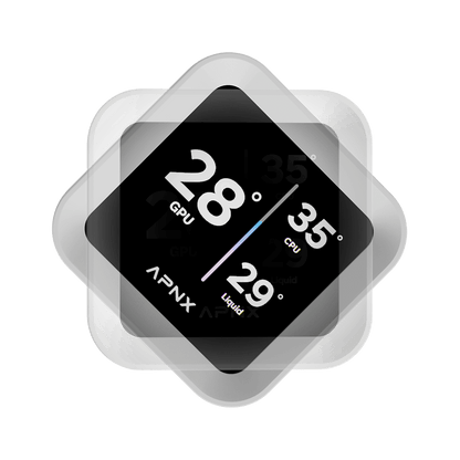 Aerocool APNX White Cooler with 4'' IPS LCD - 360mm | dynacor.co.za