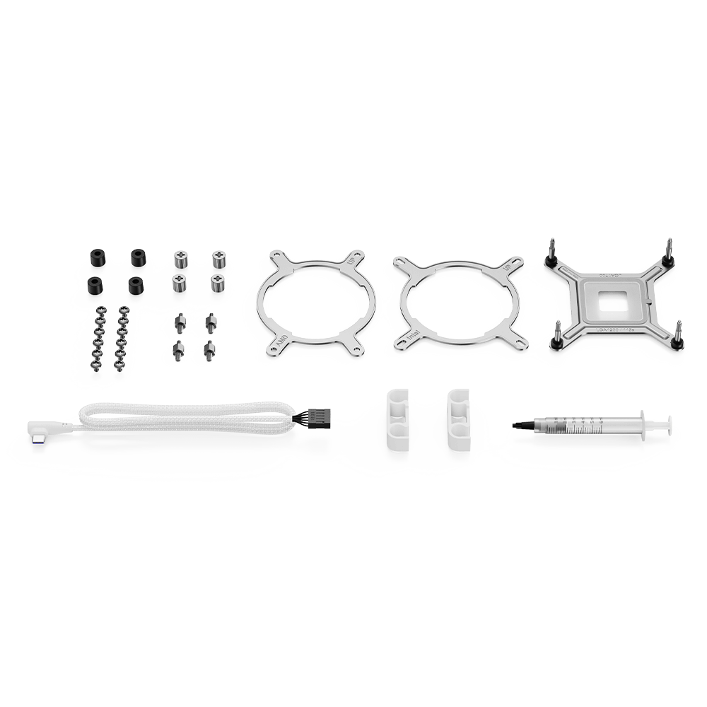 Aerocool APNX White Cooler with 4'' IPS LCD - 360mm | dynacor.co.za