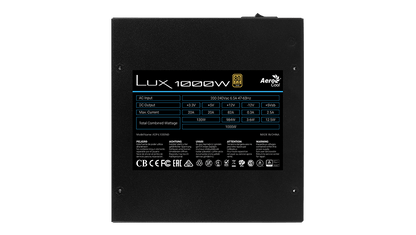 Aerocool LUX Gold 1000W  PSU - ATX 24 PIN; 1x 4+4PIN CPU; 8x SATA; 4x PATA; 4x PCIe 6+2PIN. | dynacor.co.za