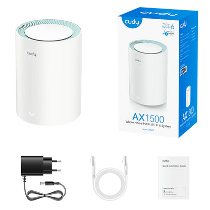 Cudy AX1500 Gigabit Mesh Wi-Fi 6 System – 1 Pack | dynacor.co.za
