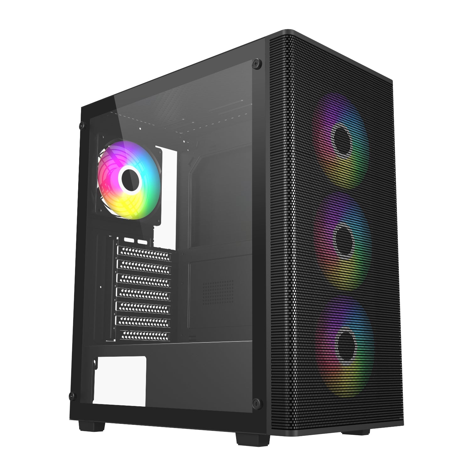 FSP M220 ATX Mid Tower Gaming Chassis - Black | dynacor.co.za