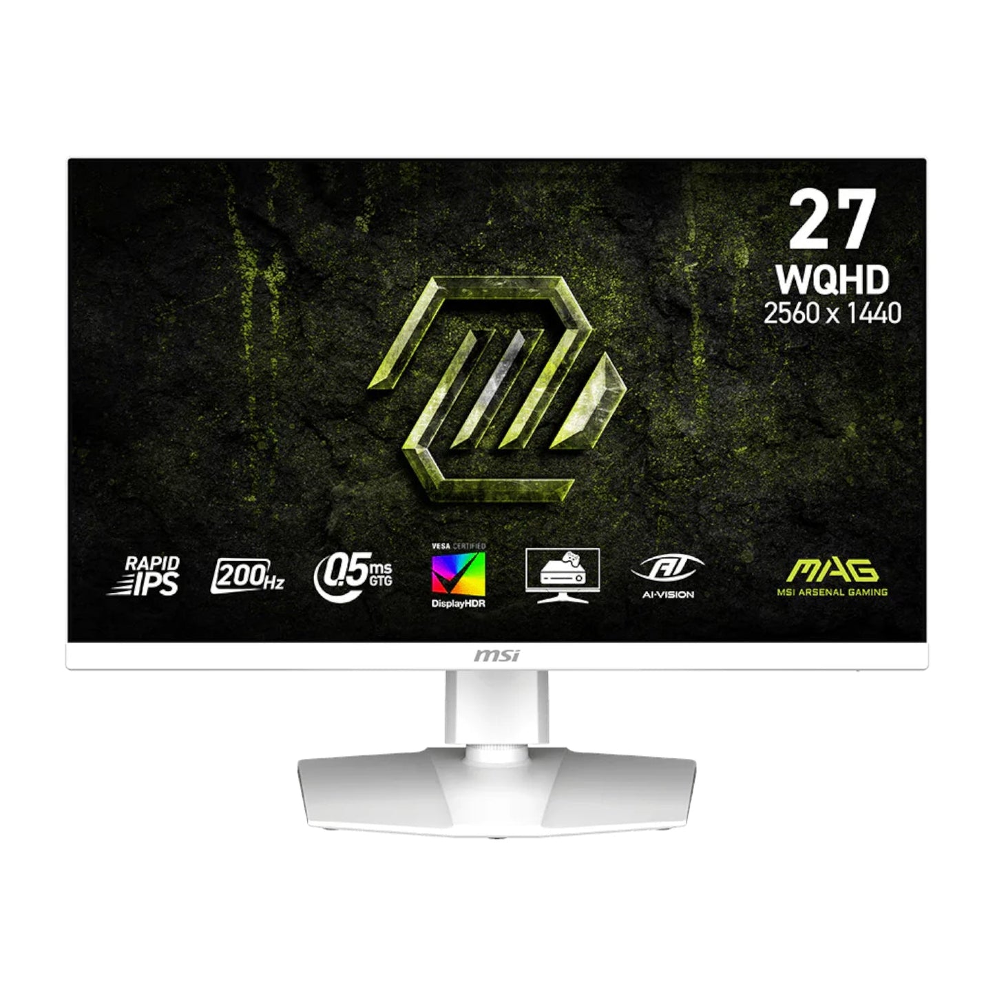 MSI MAG 274QRFW E20 27" WQHD 200Hz IPS Gaming Monitor - White | dynacor.co.za
