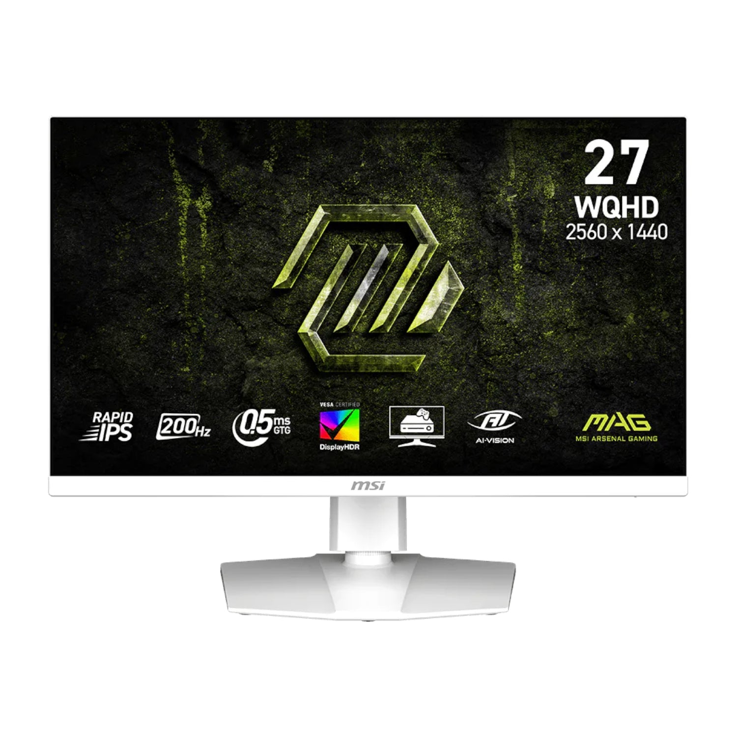MSI MAG 274QRFW E20 27" WQHD 200Hz IPS Gaming Monitor - White | dynacor.co.za