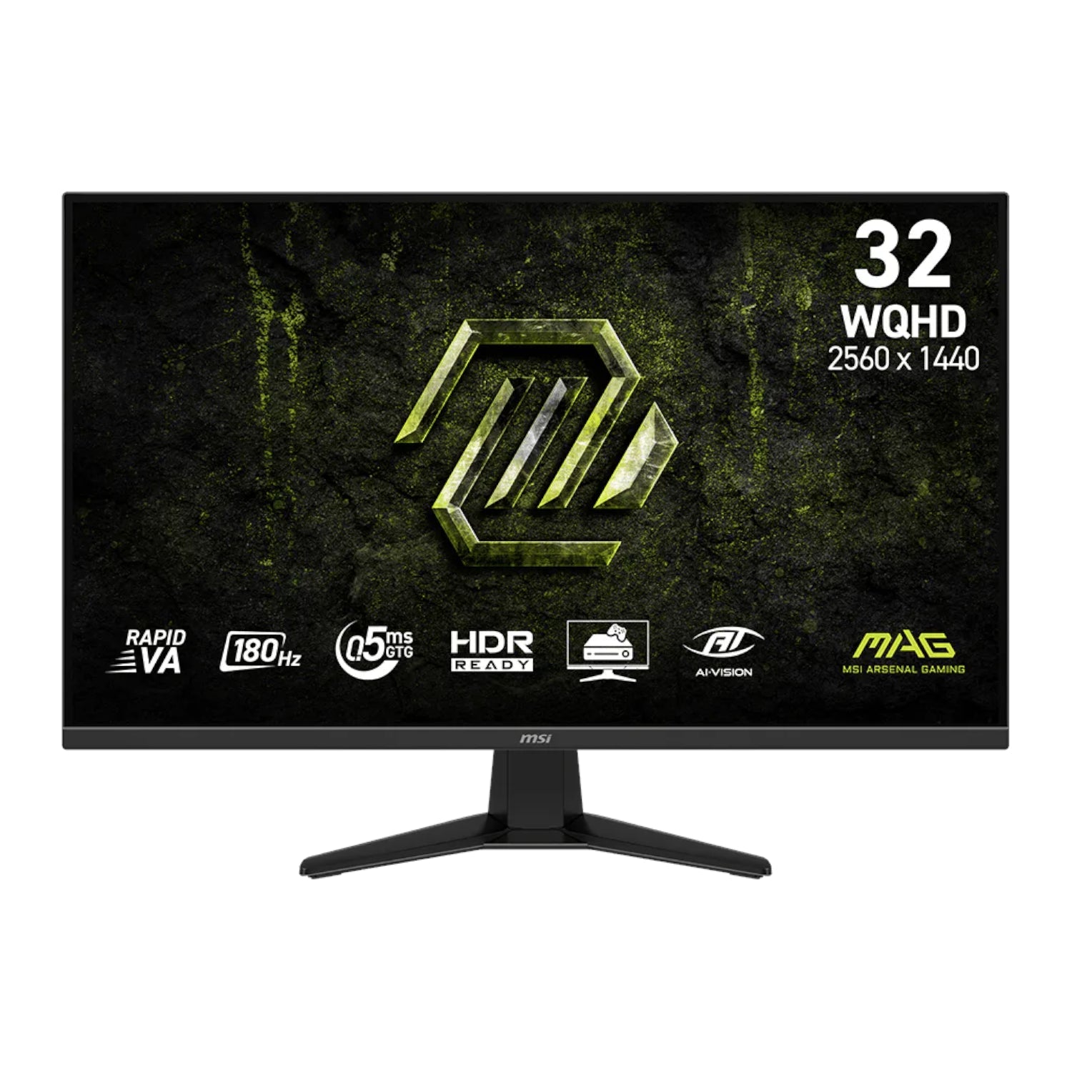 MSI MAG 325QF E18V 32" WQHD 180Hz VA Gaming Monitor | dynacor.co.za