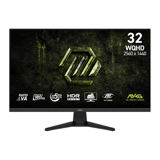 MSI MAG 325QF E18V 32" WQHD 180Hz VA Gaming Monitor | dynacor.co.za